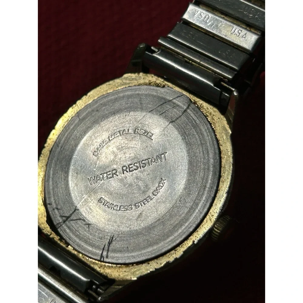 Vintage Men's 1970's Timex 35mm - Gold Tone Manual Date Time Wind Rare Working